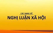 Ôn tập dạng đề nghị luận xã hội 